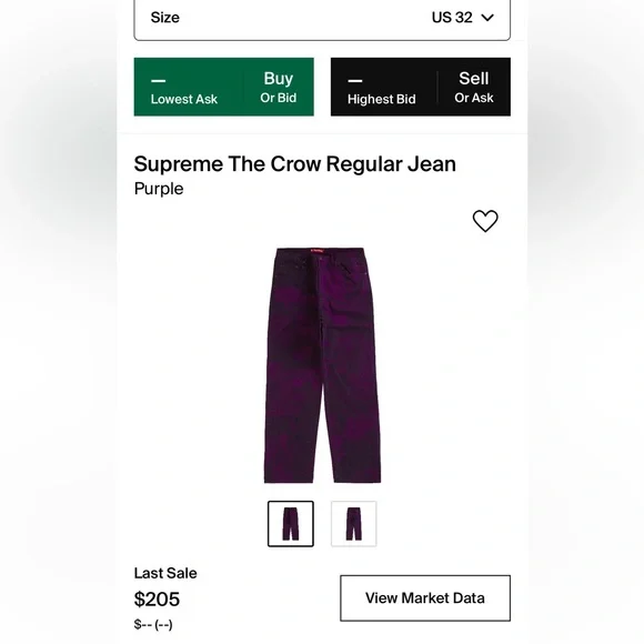 Supreme | Jeans | Supreme The Crow Regular Jeans | Poshmark